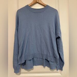 Part Two | Cashmere and Cotton Elegant Sky Blue Crew Neck Sweater Women’s Medium